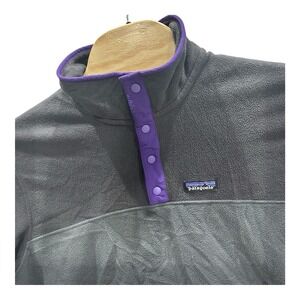 Patagonia Micro‎ D Snap T Fleece Sweater Pullover Mens Size Large Gray 26165